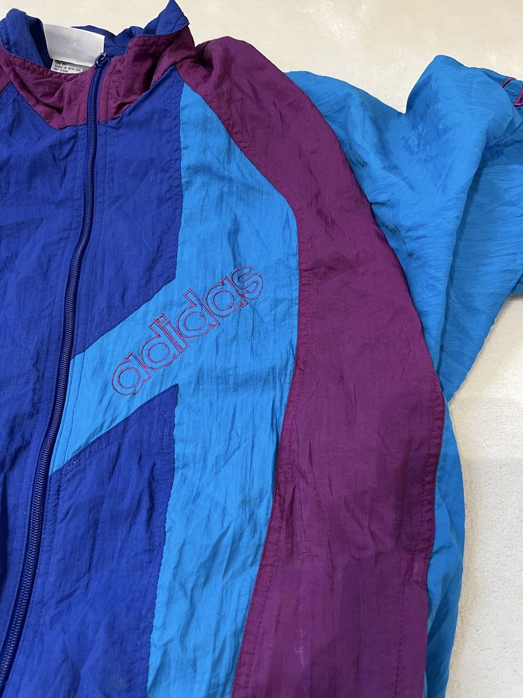 Kurtka Adidas true vintage retro lata 90. Ortalionowa dresowa