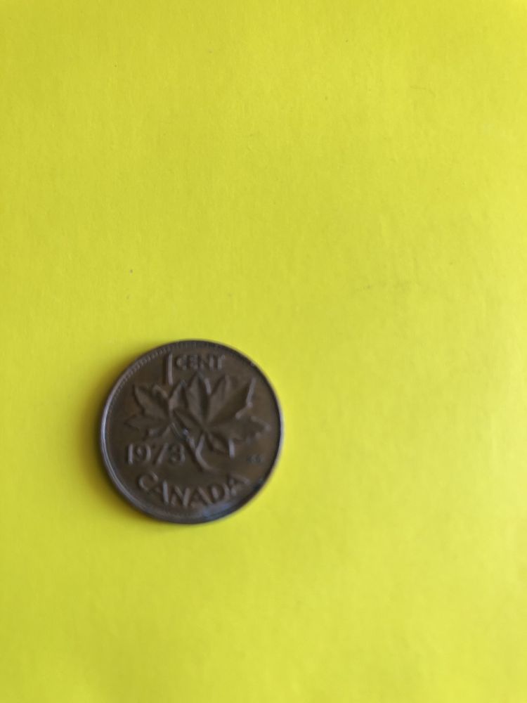 1 cent Canada 1973 цент монета копійка копейка монетка старовинна