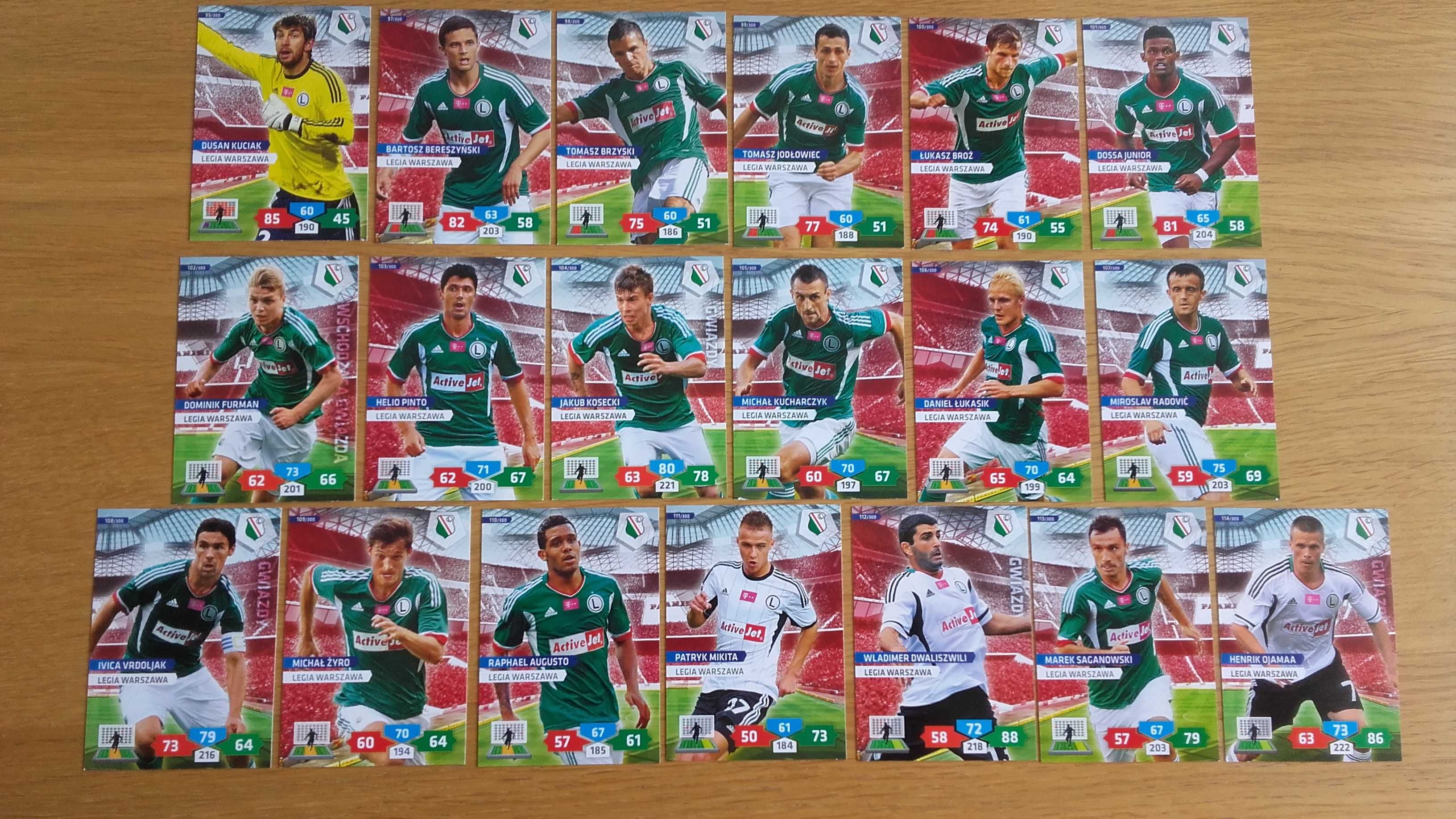 karty ekstraklasa 2014 legia warszawa 2013 panini