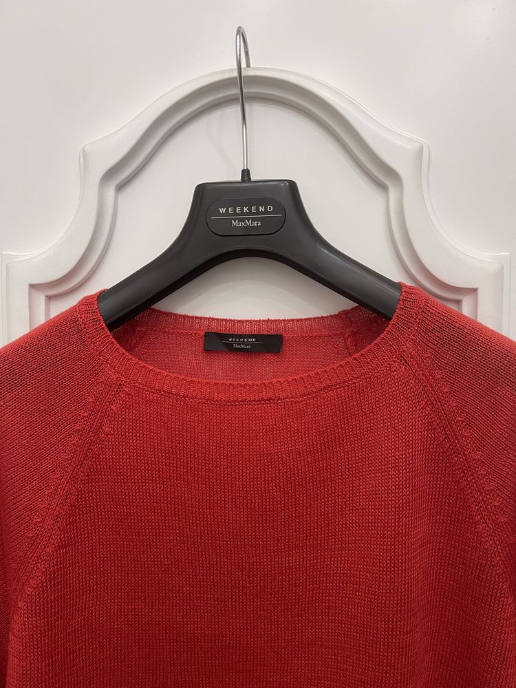 MAX MARA piękna bluzka, 100 % LEN