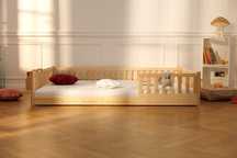 Cama Dakar 140x190 Mon Lit Cabane, em madeira natural