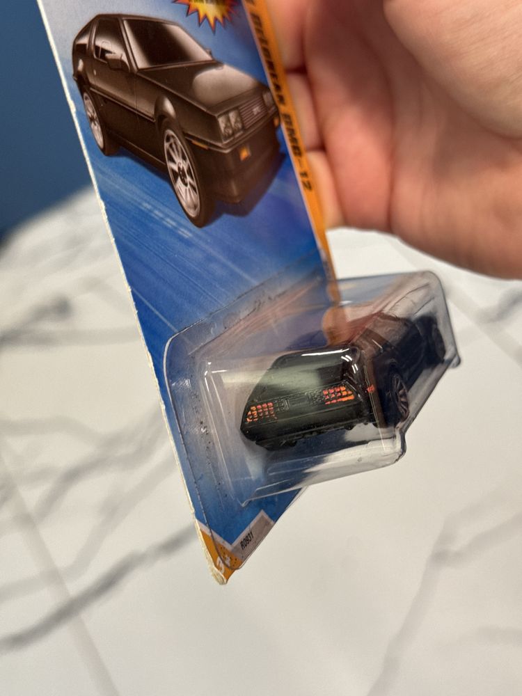 Hot Wheels ’81 DeLorean DMC-12 CZARNY!! Pierwsze wydanie 2010 idealny