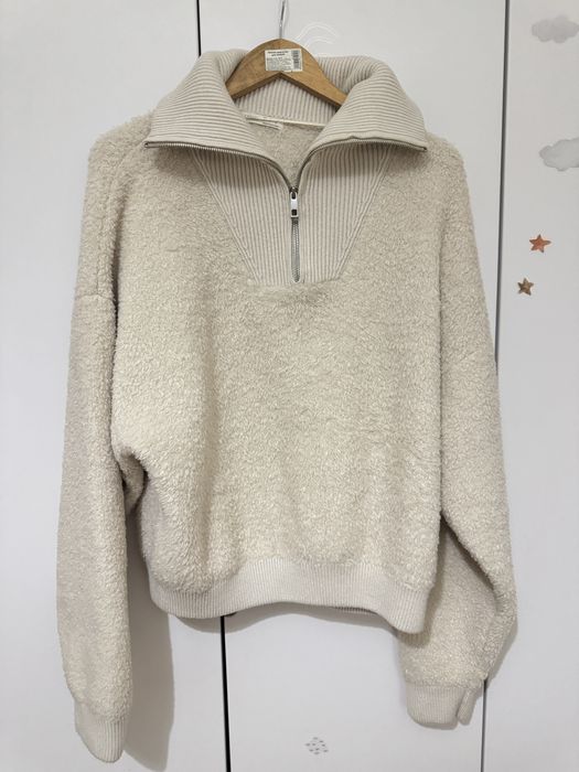 Очень теплый свитер oysho L M белый барашек