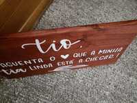 Placa entrada casamento