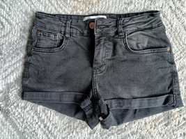 Czarne jeansowe spodenki Reserved rozmiar 34