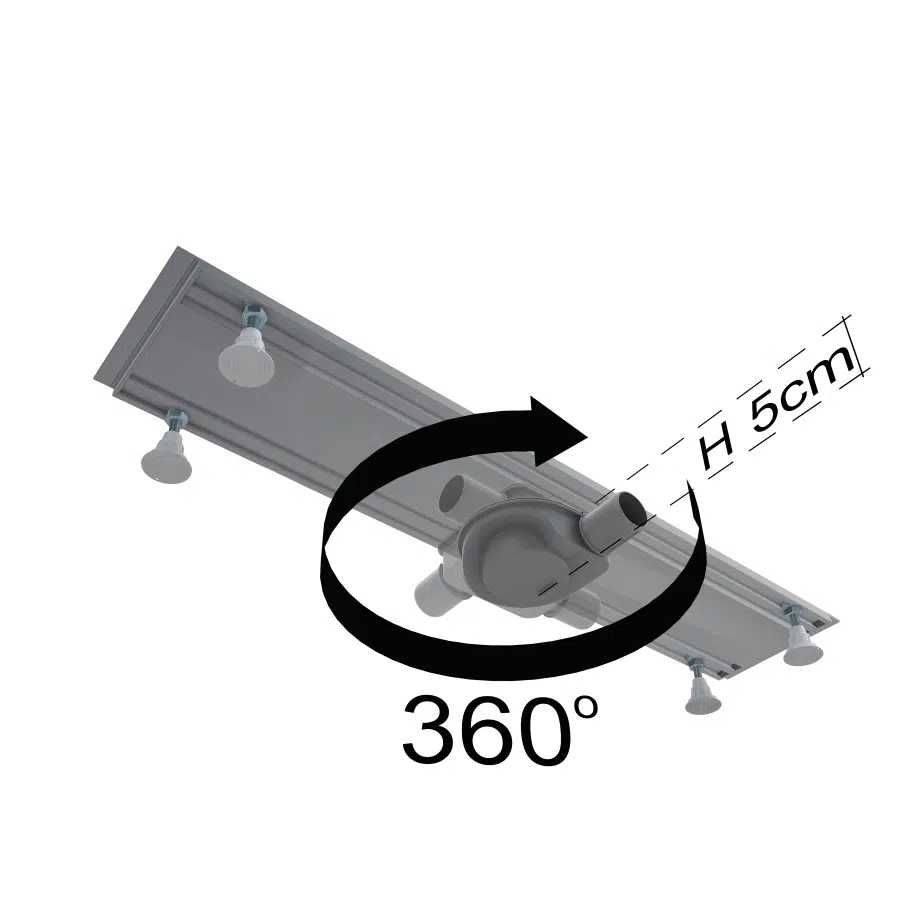 Odpływ liniowy Schedpol Base-Low z maskownicą Plate