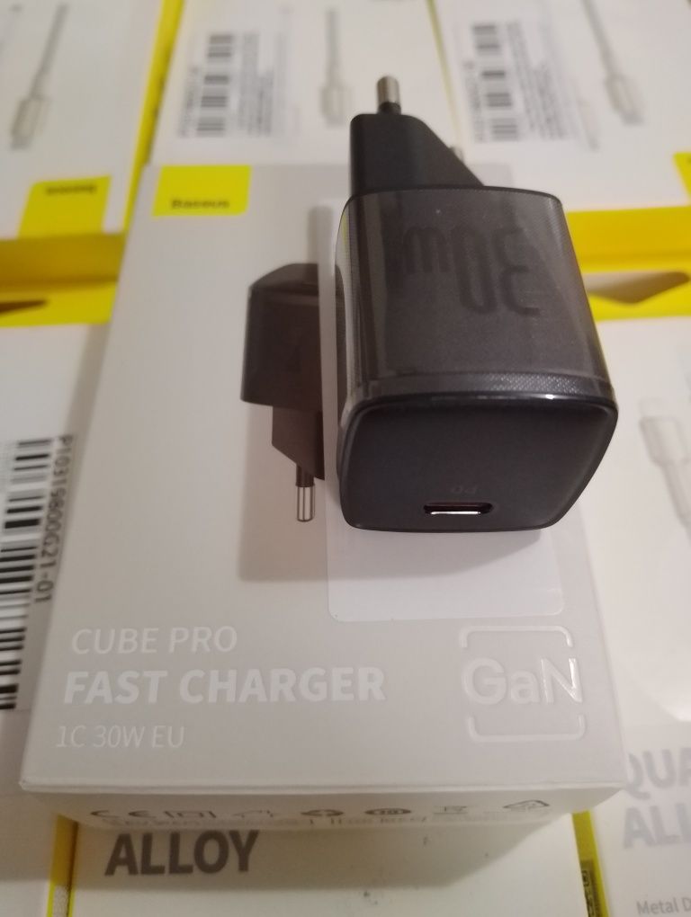 Зарядний блок Baseus 30w Gan(швидка зарядка)