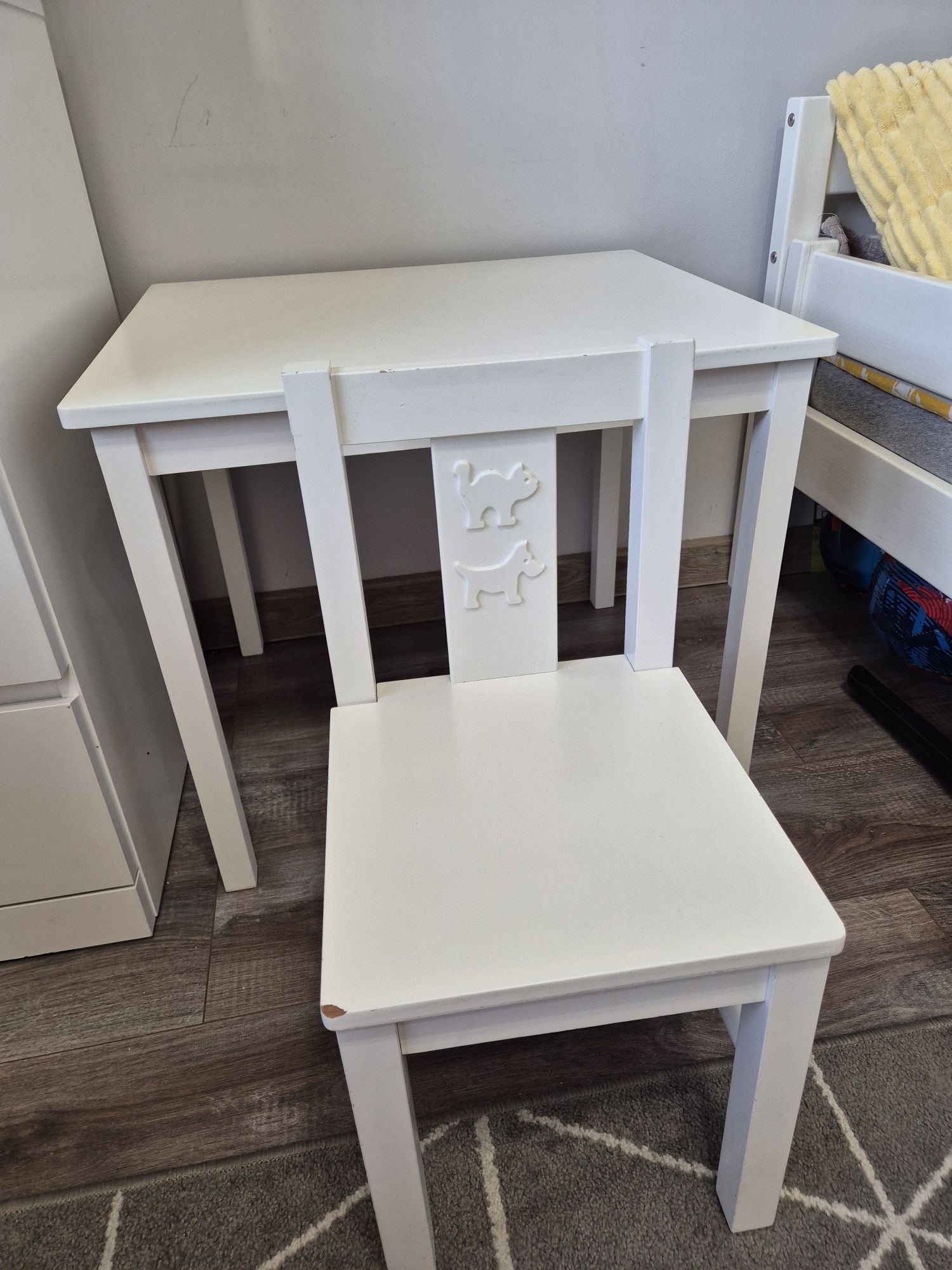 Stolik Stoliczek + krzesełko ikea kritter dla dziecka