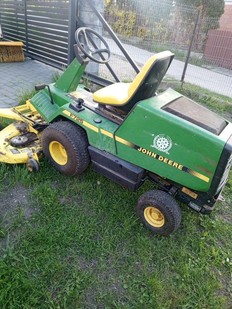 John Deere F725 traktorek kosiarka raider 3noze kawasaki 20km mulczer