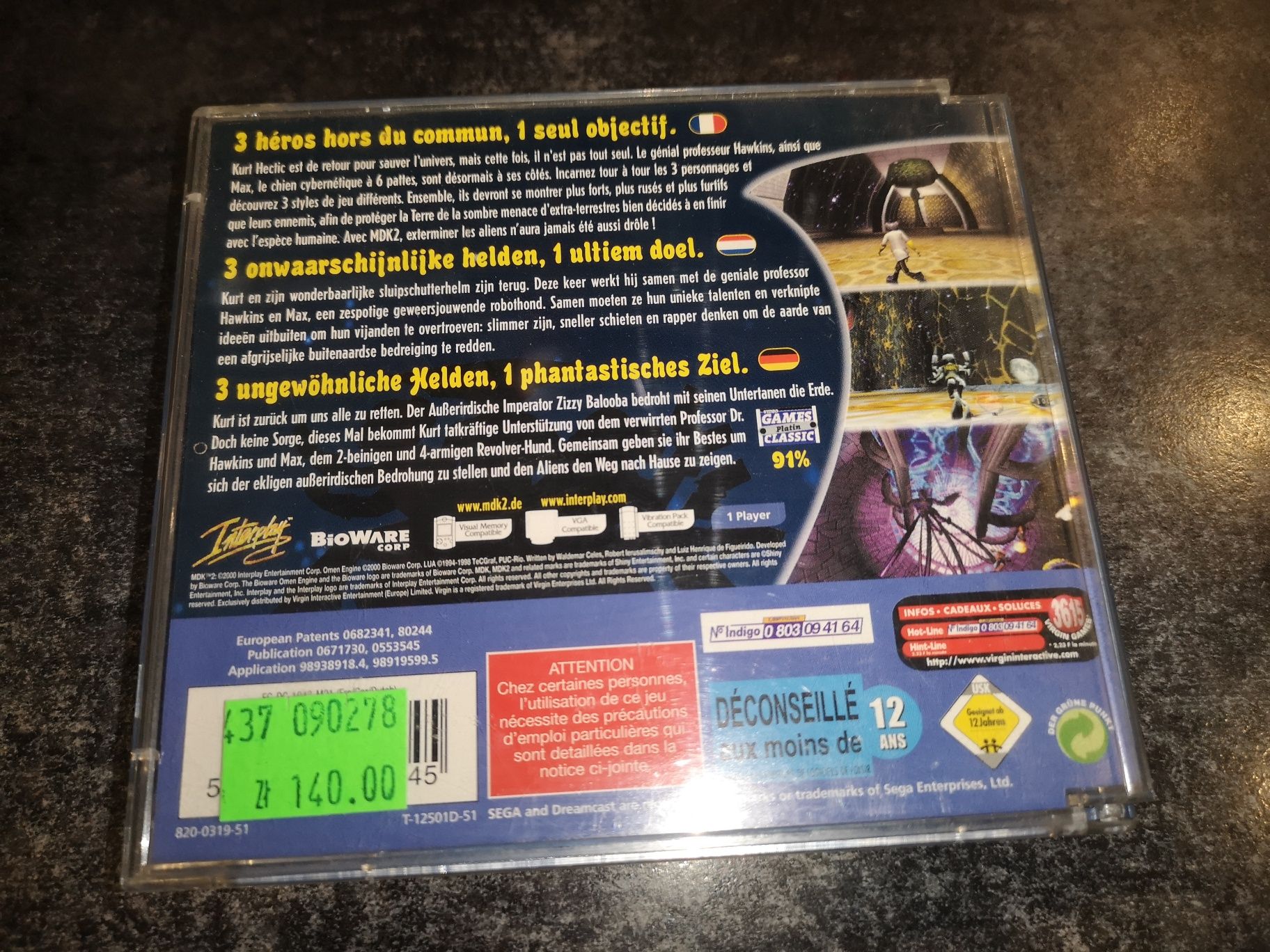 MDK 2 DREAMCAST Sega gra (stan bdb) kioskzgrami Ursus