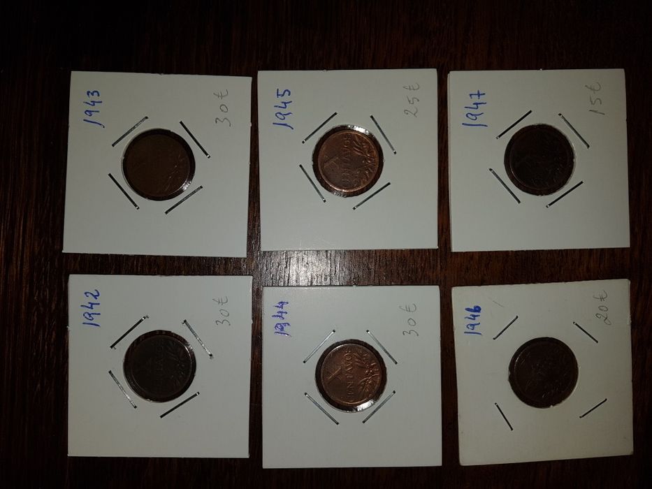 Moedas 10 centavos da republica portuguesa