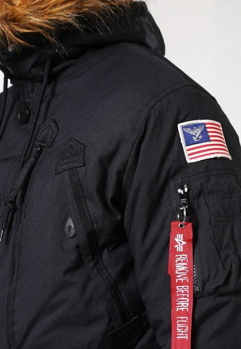 Nowa kurtka zimowa parka Alpha Industries Polar Jackett black rozm XL