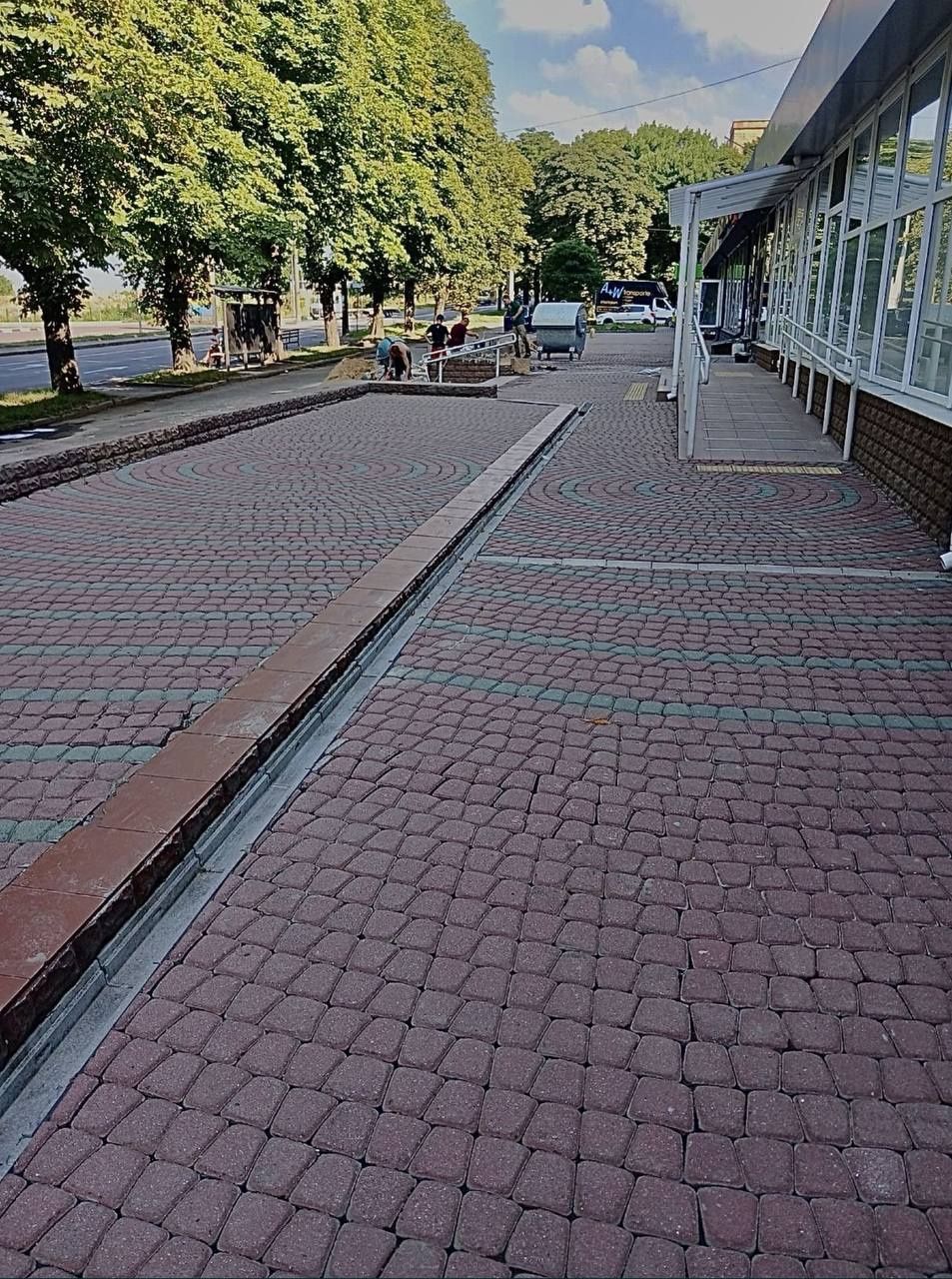 Мийка бруківкі , мийка під високим тиском