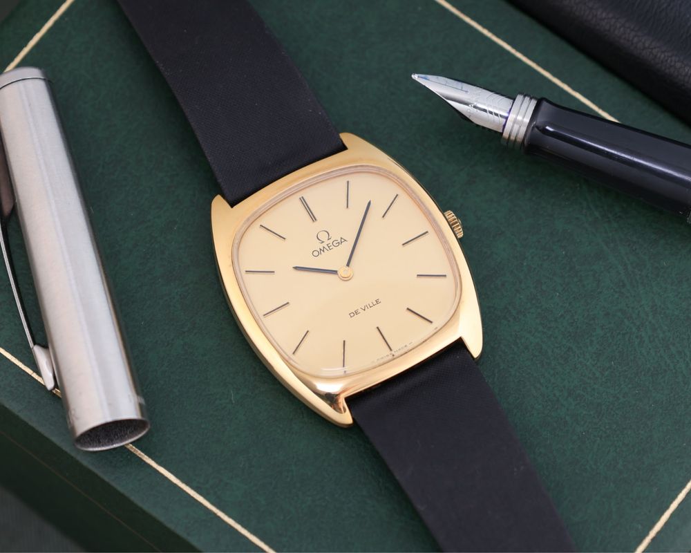 Piekny zegarek meski Omega deville manual
