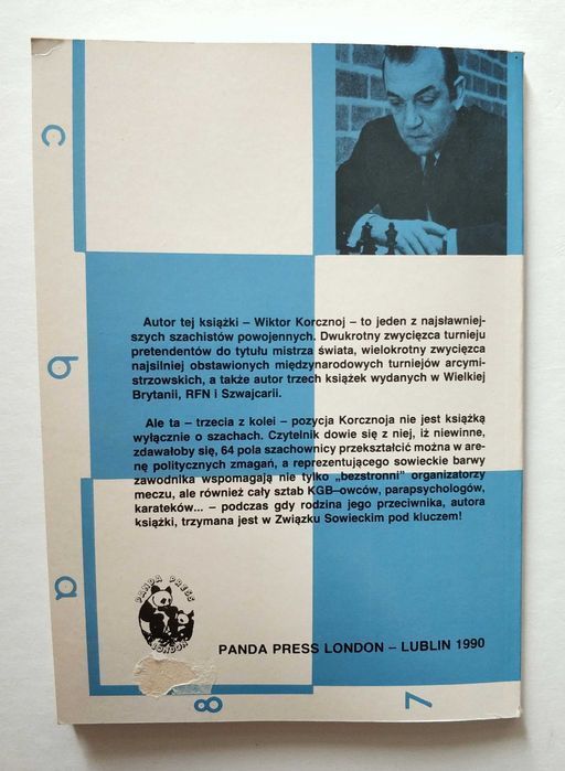 ANTYSZACHY, Wiktor Korcznoj, szachy, UNIKAT!