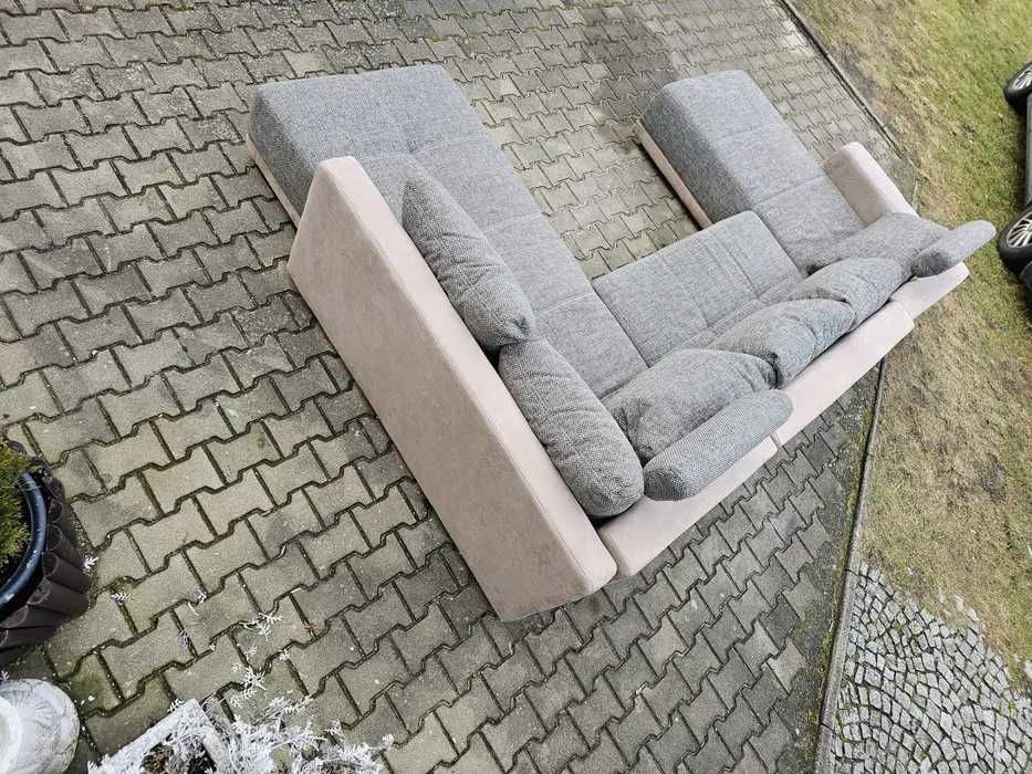 Narożnik sofa kanapa z funkcja spania spanie pojemnik posciel schowek