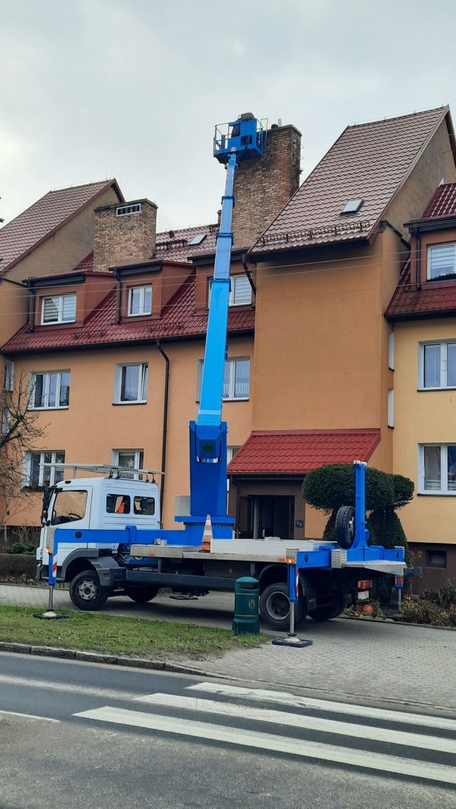 Podnośnik koszowy 4x4 wycinka drzew Gryfino Chojna Szczecin Stargard