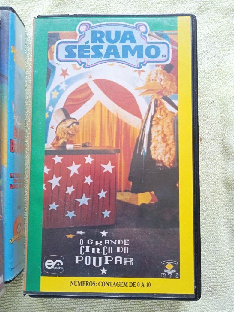 Lote de 4 Vhs infantil originais