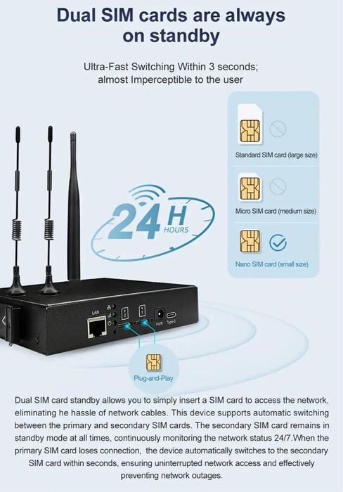 Високошвидкісний 4G LTE вуличний роутер
