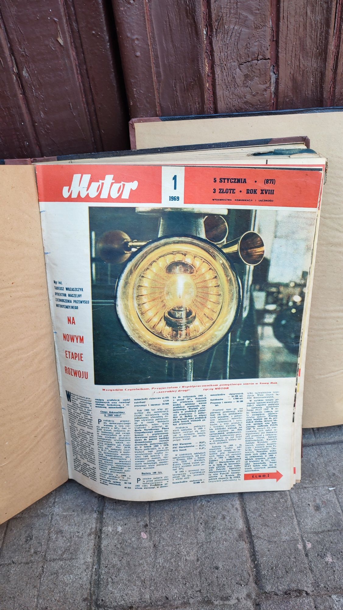 Kolekcja tygodnika motor od 1969 do1974