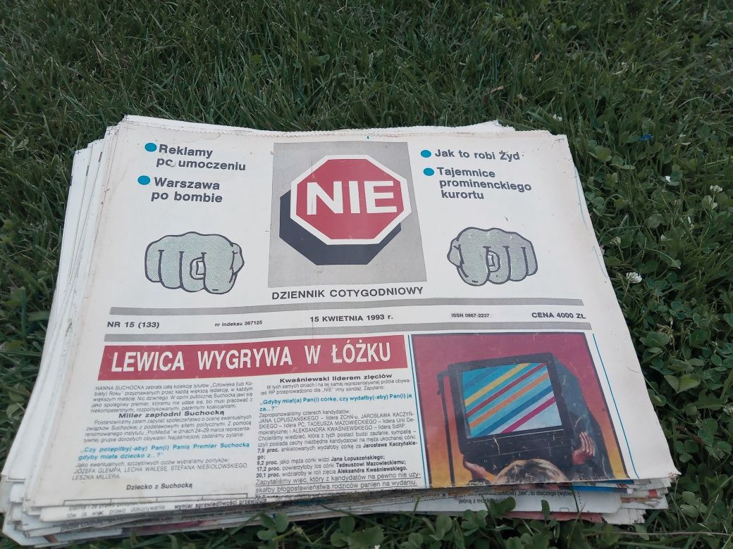 Stare gazety PRL gazeta NIE