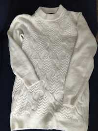 Tunika swetrowa złamana biel