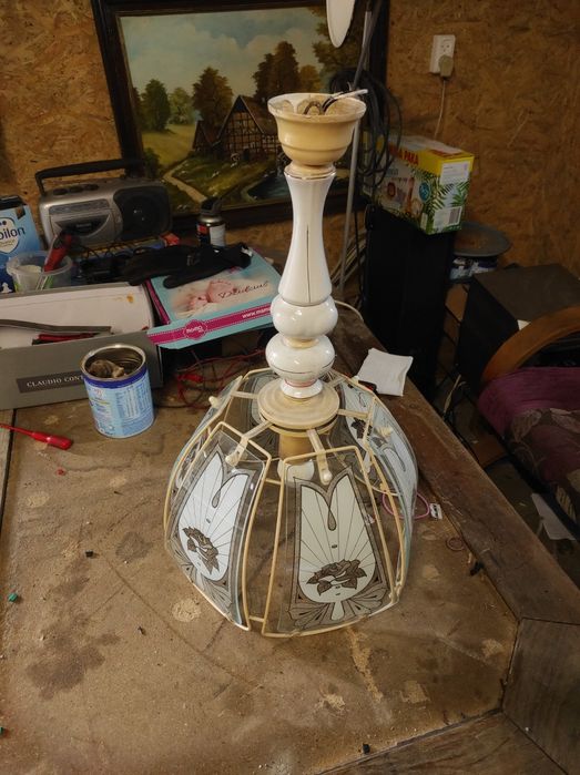 Stara lampa sufitowa prl antyk