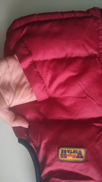 Ocieplany puchowy bezrękawnik rozm. 86