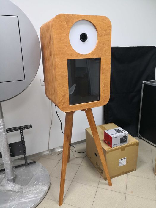 FOTOBUDKA RETRO drewniana boho fotolustro PRODUCENT