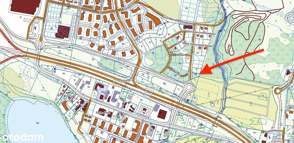 Działka usługowo-mieszkaniowa Kiełpinek/Jasień