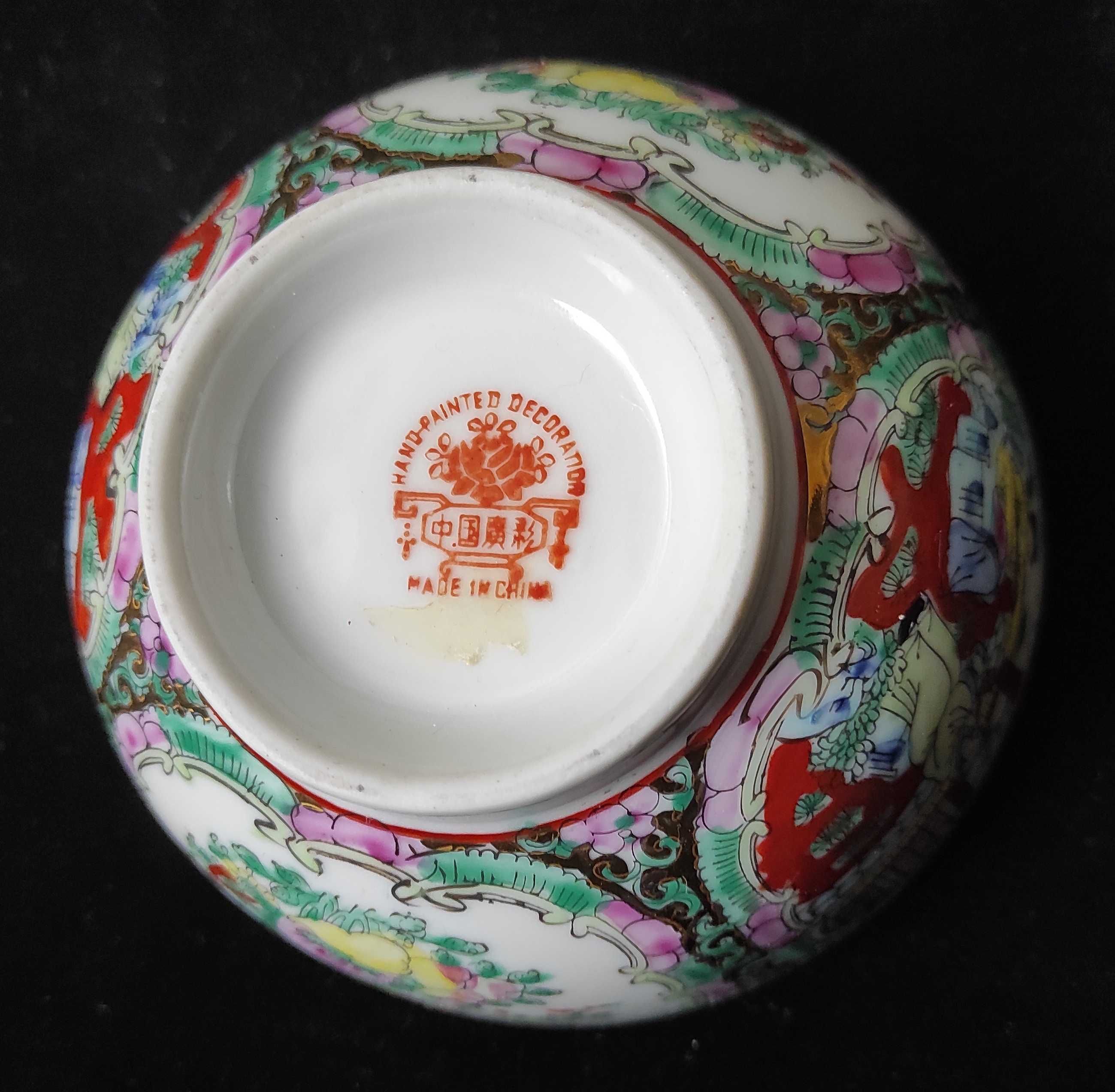 Chiny chińska porcelana: chińska miseczka porcelanowa ręcznie malowana