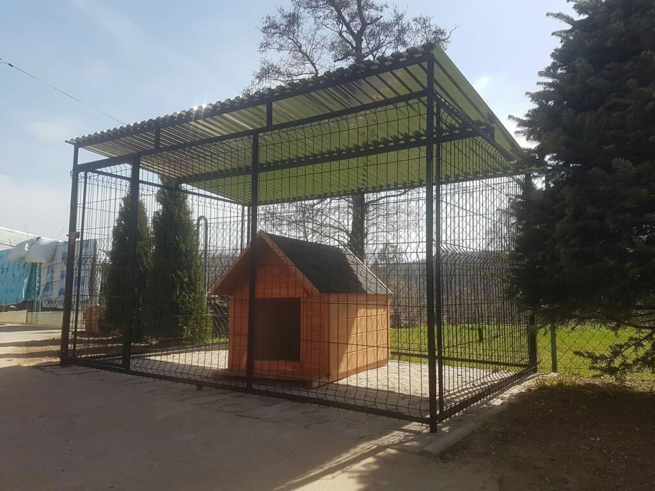Kojec, zagroda 3x2m boks dla psa. Panel 3D