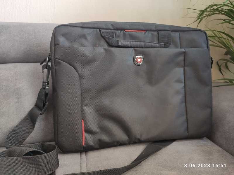 Torba na laptop miękka lekka czarna do 15,6