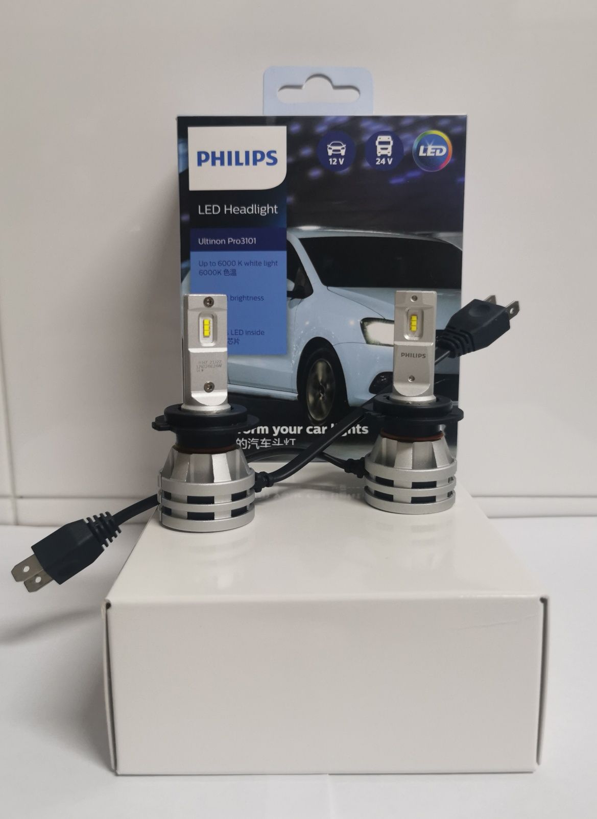 Kit Mini Lampadas Leds H7 Canbus Philips ( 160 watts )( NOVAS )