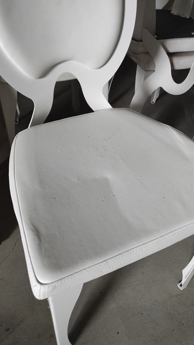 Cadeira design em alumínio e ecopelle