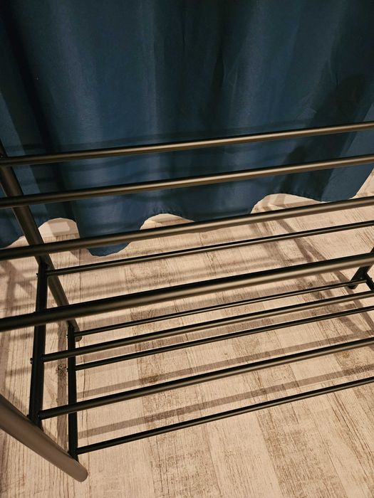 Pudełka z 3 poziomami czarna dom przechowywanie