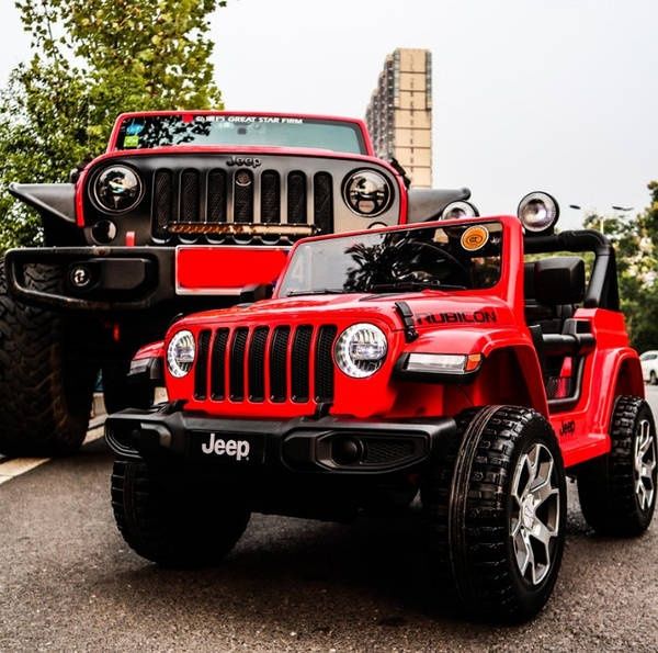 Дитячий двомісний електромобіль  машина 4WD Jeep Wrangler Rubicon