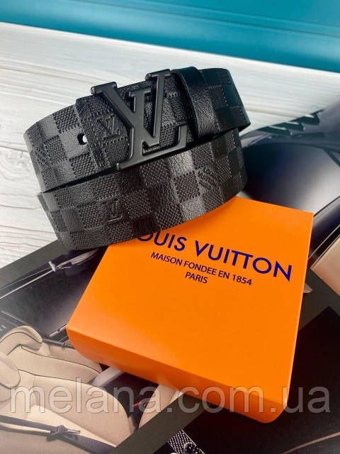 Кожаный ремень мужской Louis Vuitton Луи Витон ЛВ