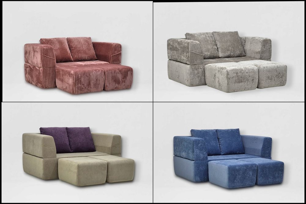 Безкаркасні меблі Lado. Дивани та крісла Експромт