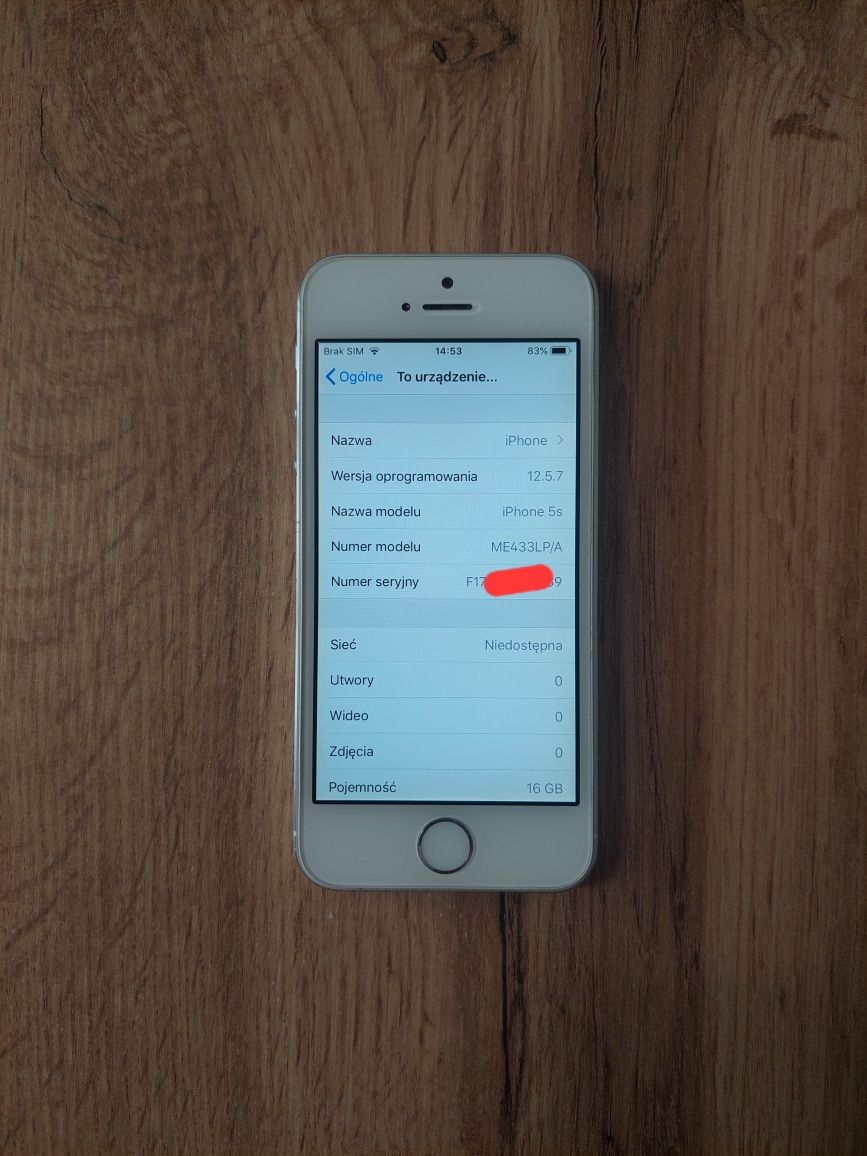 iPhone 5s 16GB A1457