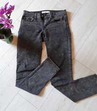 Szare spodnie rurki damskie Abbey Denim S 36