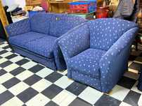 Rozkładana sofa + fotel z Niemiec –DOWÓZ DO DOMNU