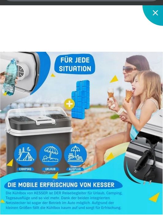 Lodówka termoelektryczna z funkcją grzania i chłodzenia do samochodu