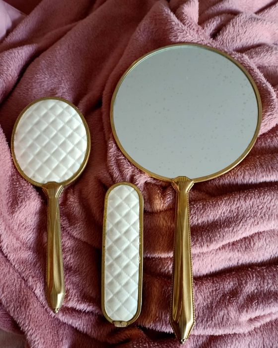 Stylowe stare przybory stare lusterko szczotka lustro rekwizyt Gadżet