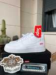 Supreme x Nike AF1 White Sneakers EU 44