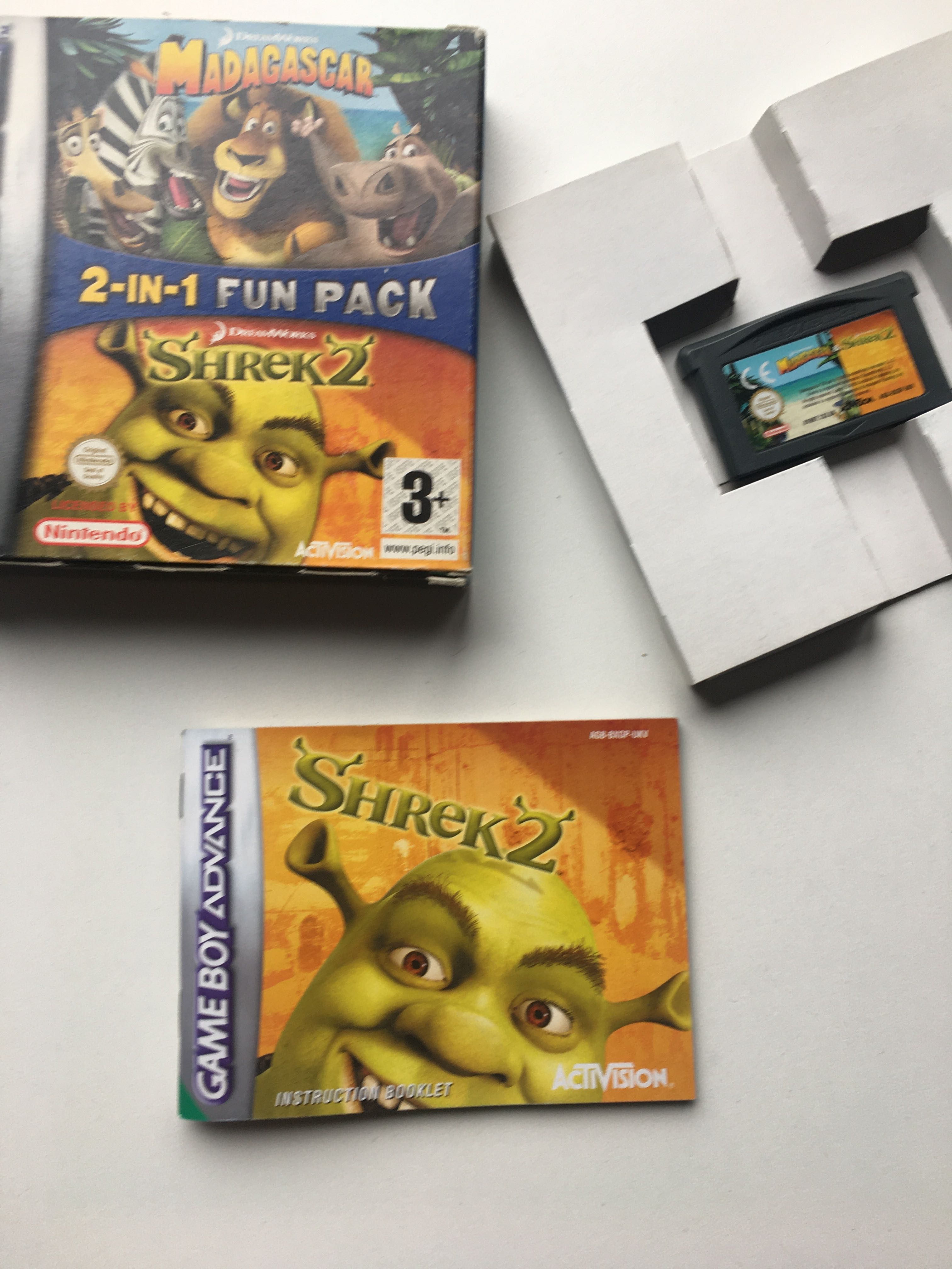 Gra Shrek 2 I Madagaskar GBA Gameboy Nintendo