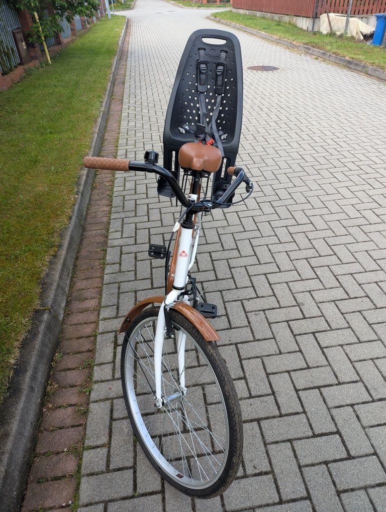 Rower miejski z siodełkiem dziecięcym Jepp