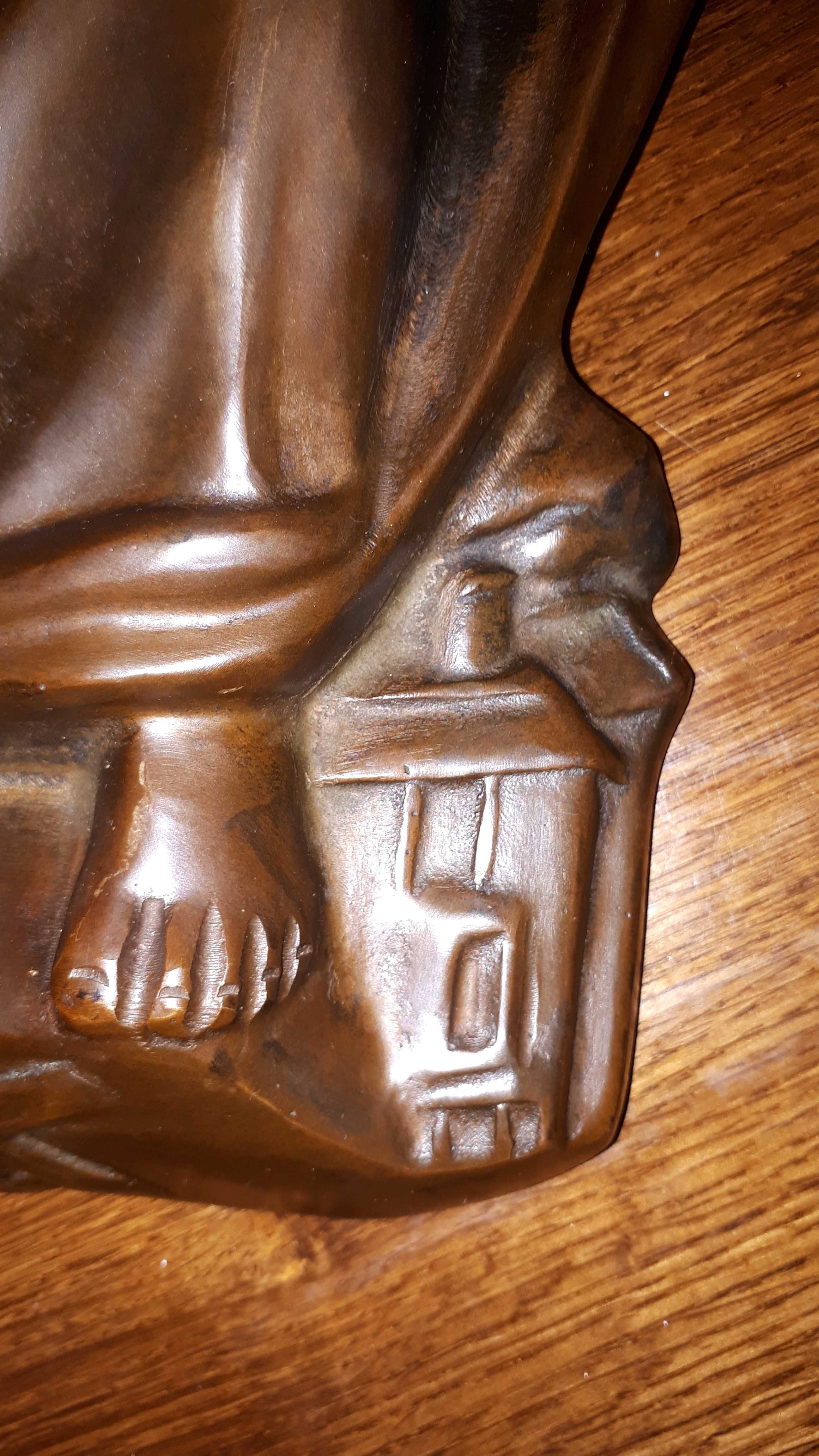 Św. Barbara z brązu, mosiądzu - wojska rakietowe i artyleria 6.90 kg