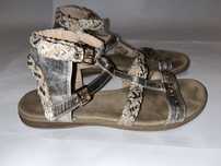 Босоножки Кроксы Туфли  черные ECCO   40-41