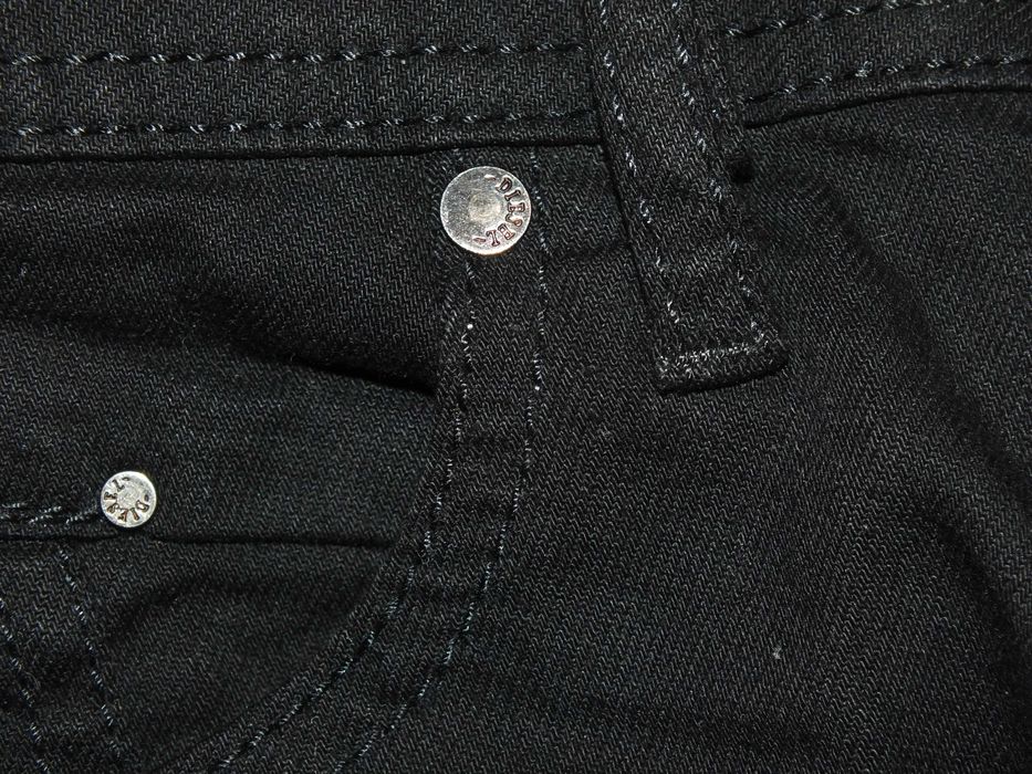 czarne DIESEL BELTHER slim tapered W30 L34 Italy stretch w29 w31 l32